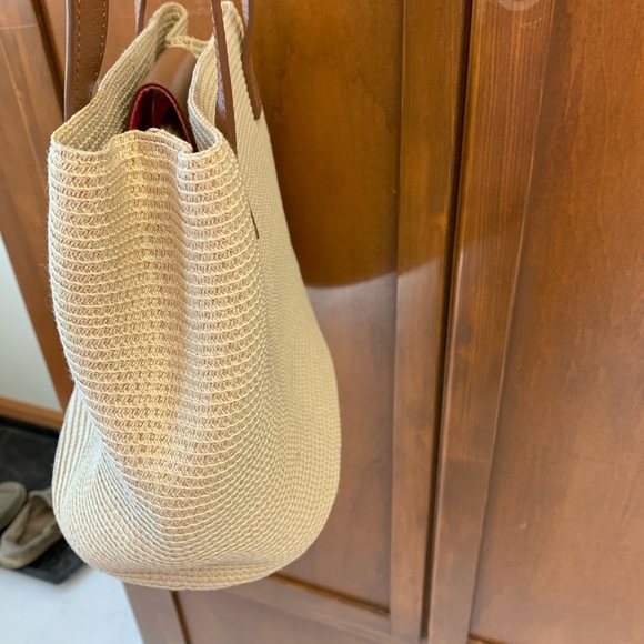 Talbots woven tote bag purse - Picture 5 of 8